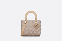 Load image into Gallery viewer, Small Lady Dior Bag • Two-Tone Biscuit and Trench Beige Cannage Lambskin
