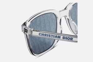 DiorTag SU • Crystal-Tone Rectangular Sunglasses