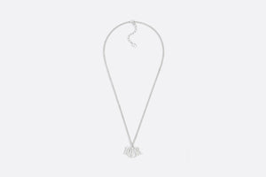 Dior Charm Pendant Necklace • Silver-Finish Brass