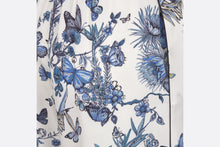 Load image into Gallery viewer, Pants • White and Pastel Midnight Blue Toile de Jouy Mexico Silk Twill
