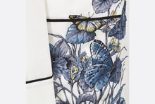 Load image into Gallery viewer, Shirt • White and Pastel Midnight Blue Toile de Jouy Mexico Silk Twill
