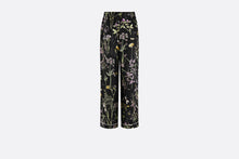 Load image into Gallery viewer, Pants • Black Silk Twill with Multicolor Dior Herbarium Motif
