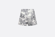 Load image into Gallery viewer, Dioriviera Shorts • White and Navy Blue Cotton and Silk Poplin with Toile de Jouy Sauvage Motif
