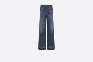 Dior 8 Flared Jeans, D04 • Blue Stonewashed Cotton Denim