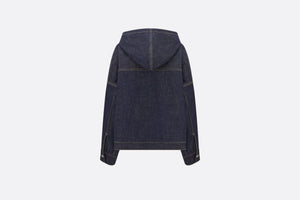 Oversized Hooded Jacket • Blue Cotton Denim with Dior Oblique Interior