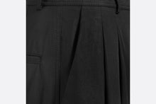 Load image into Gallery viewer, Wide-Leg Pants • Black Cotton Gabardine
