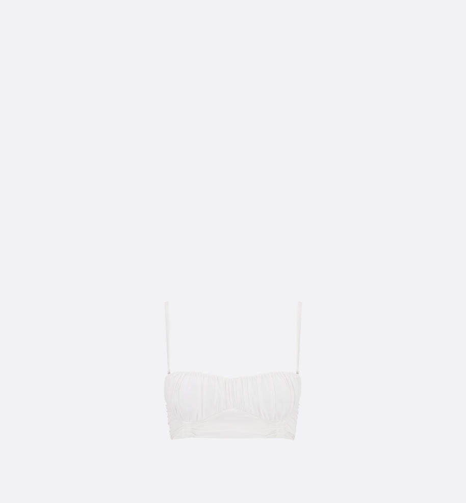 Dioriviera Swimsuit Top • White Technical Fabric