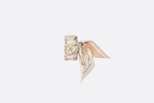 Load image into Gallery viewer, Dior Herbarium Mitzah Scarf • Ivory and Light Pink Multicolor Silk Twill
