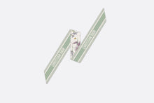Load image into Gallery viewer, Dior Herbarium Mitzah Scarf • Ivory and Light Green Multicolor Silk Twill
