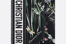 Load image into Gallery viewer, Dior Herbarium Mitzah Scarf • Black Multicolor Silk Twill
