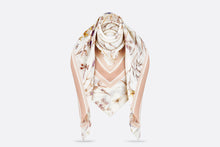 Load image into Gallery viewer, Dior Herbarium Shawl • Ivory and Light Pink Multicolor Cashmere
