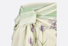 Load image into Gallery viewer, Dior Herbarium Sarong • Ivory and Light Green Multicolor Cotton

