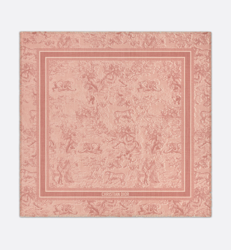Toile de Jouy Sauvage Shawl • Rose des Vents Wool and Silk