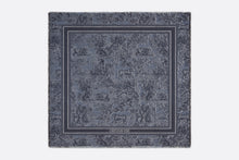Load image into Gallery viewer, Toile de Jouy Sauvage Shawl • Denim Blue Wool and Silk
