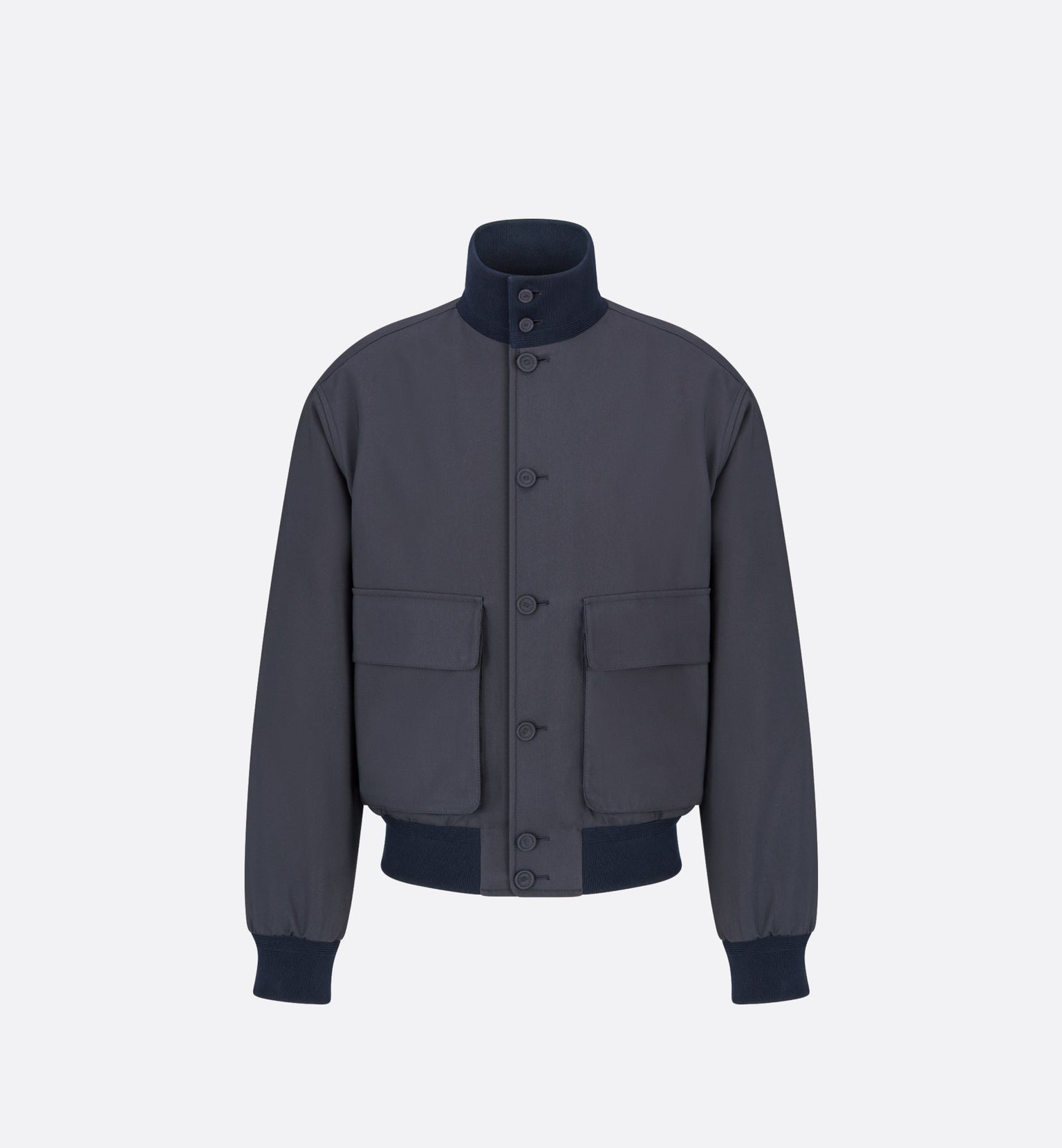 Dior Icons Harrington Jacket • Blue Cotton and Silk Voile