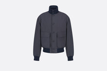 Load image into Gallery viewer, Dior Icons Harrington Jacket • Blue Cotton and Silk Voile
