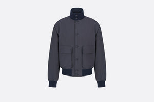 Dior Icons Harrington Jacket • Blue Cotton and Silk Voile