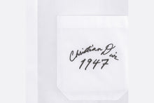 Load image into Gallery viewer, Handwritten Christian Dior 1947 Short-Sleeved Shirt • White Cotton Poplin

