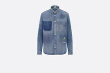 Load image into Gallery viewer, Classic-Fit Embroidered Shirt • Blue Cotton Twill
