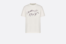 Load image into Gallery viewer, Handwritten Christian Dior Relaxed-Fit T-Shirt • White Cotton Jersey
