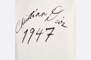 Handwritten Christian Dior Relaxed-Fit T-Shirt • White Cotton Jersey
