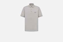 Load image into Gallery viewer, Dior Icons Polo Shirt • Gray Cotton and Silk Piqué

