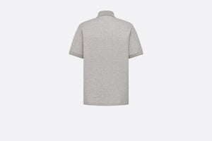 Dior Icons Polo Shirt • Gray Cotton and Silk Piqué