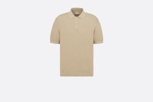 Dior Icons Polo Shirt • Beige Cotton and Silk Piqué
