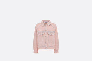 Kid's Jacket • Pink Stonewashed Cotton Denim