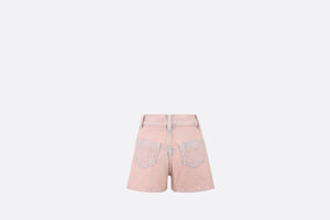 Kid's Shorts • Pink Stonewashed Cotton Denim