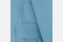 Load image into Gallery viewer, Kids&#39; Overshirt • Blue Cotton Gabardine
