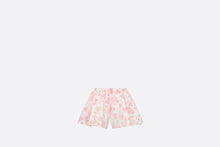 Load image into Gallery viewer, Baby Shorts • Ivory Cotton Poplin with Pink Seasonal Floral Motif
