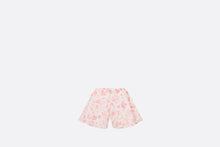 Load image into Gallery viewer, Baby Shorts • Ivory Cotton Poplin with Pink Seasonal Floral Motif
