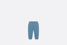 Load image into Gallery viewer, Baby Track Pants • Blue Cotton Fleece

