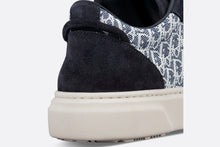 Load image into Gallery viewer, Kids&#39; B33 Low-Top Sneaker • Blue and White Dior Oblique Jacquard with Navy Blue Suede
