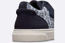Load image into Gallery viewer, Baby B33 Low-Top Sneaker • Blue and White Dior Oblique Jacquard and Navy Blue Suede
