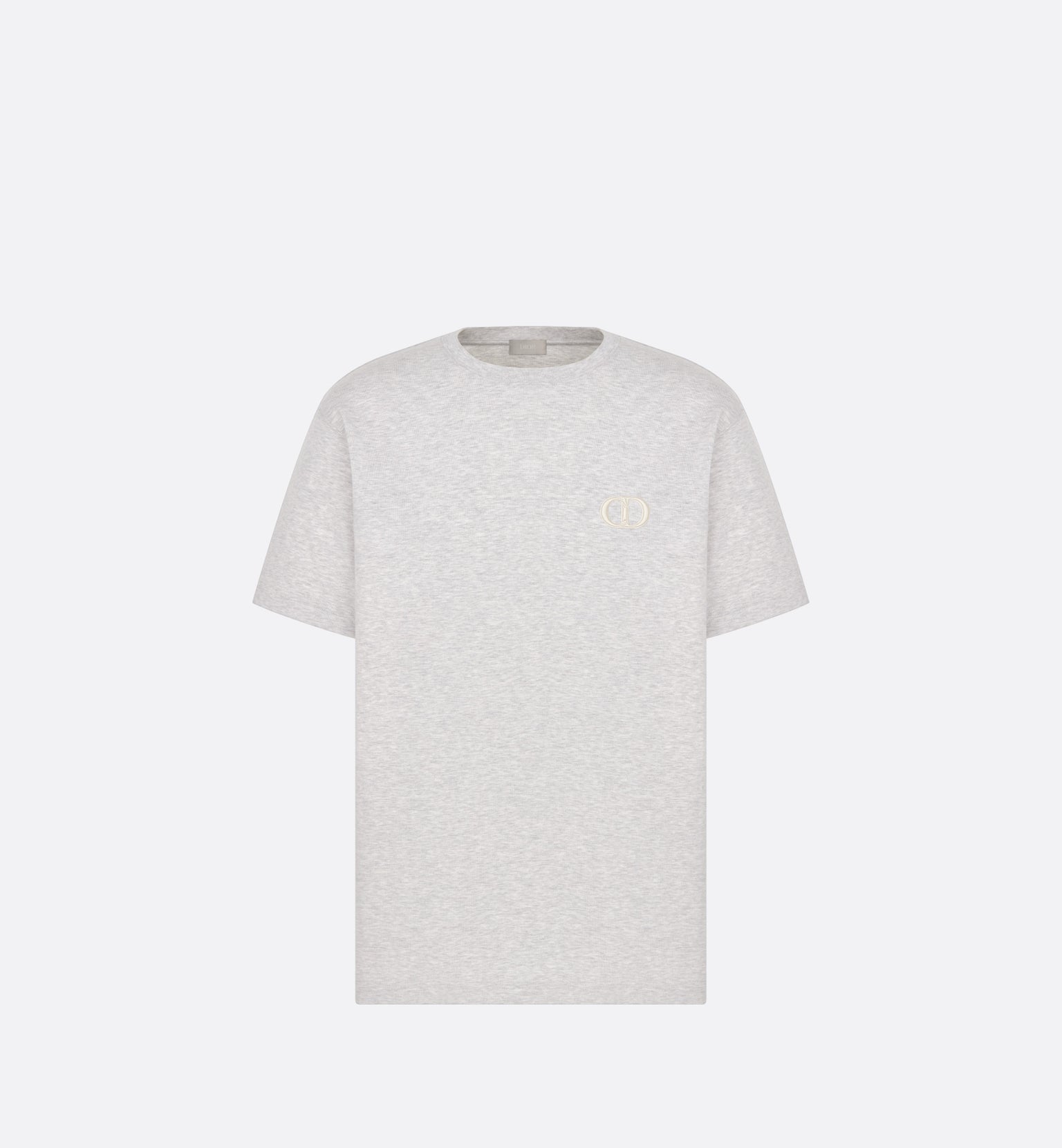 CD Icon Relaxed-Fit T-Shirt • Gray Cotton Jersey