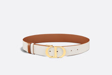 Load image into Gallery viewer, 30 Montaigne Reversible Belt • Golden Saddle and Latte Smooth Calfskin, 35 MM
