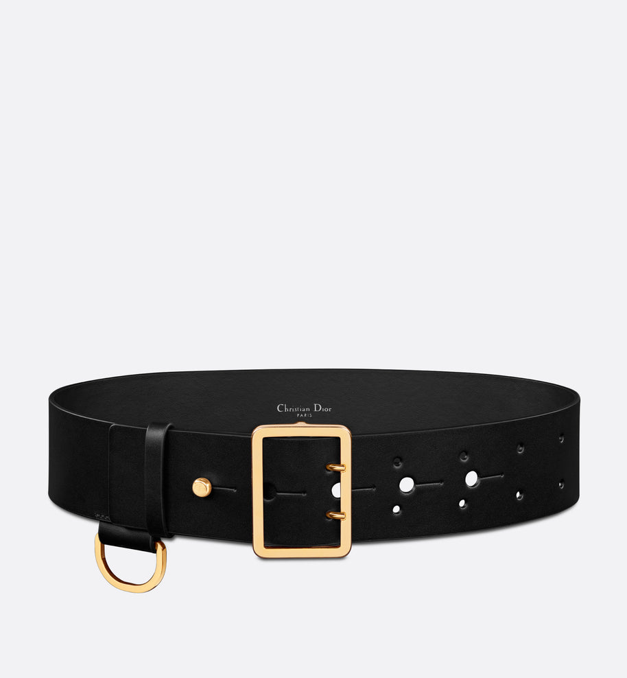 Dior Punk Belt • Black Matte Calfskin, 55 MM