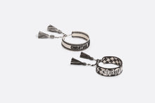 Load image into Gallery viewer, J&#39;Adior Bracelet Set • White and Black Houndstooth Cotton
