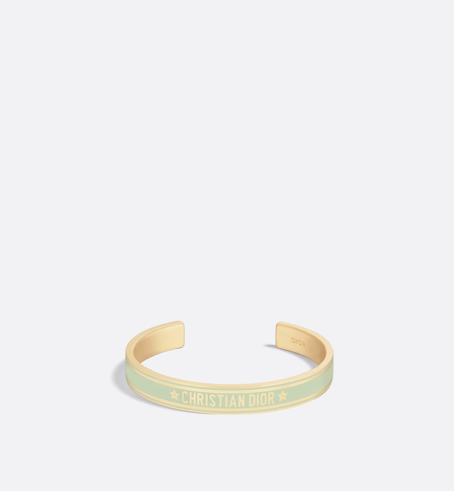 Dior Code Bangle • Gold-Finish Metal and Pastel Mint Lacquer