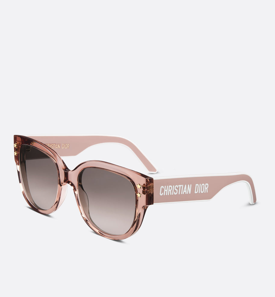 DiorPacific B2I • Transparent Pink Butterfly Sunglasses