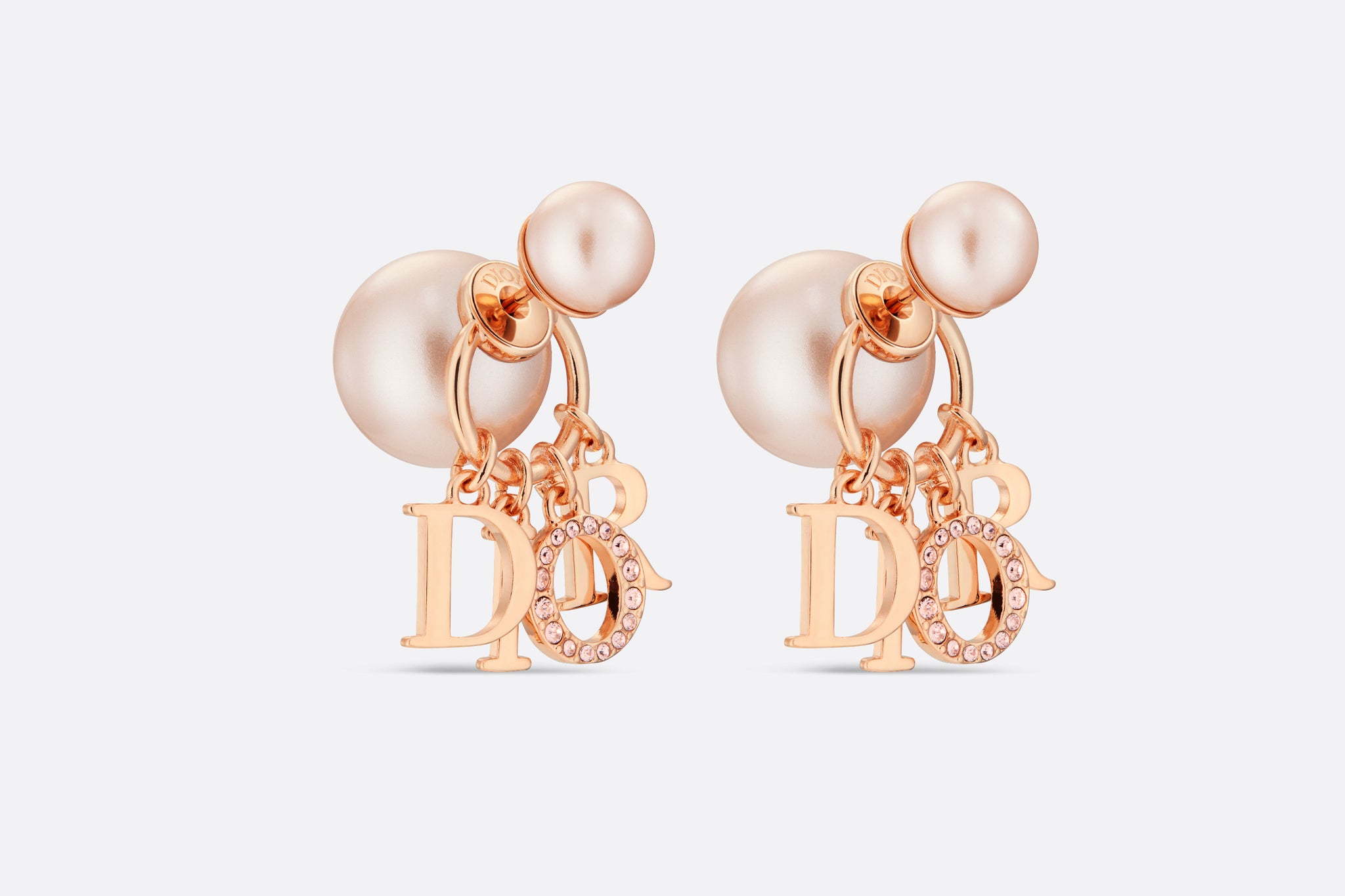 Dior Tribales Earrings • Pink-Finish Metal with Pink Resin Pearls and ...