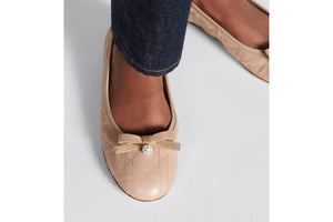 Dior Ballet Flat • Nude Quilted Cannage Calfskin