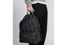 Load image into Gallery viewer, Rider Backpack • Black Maxi Dior Oblique Jacquard
