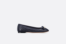 Load image into Gallery viewer, Dior Ballet Flat • Deep Blue Quilted Cannage Calfskin
