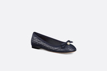 Load image into Gallery viewer, Dior Ballet Flat • Deep Blue Quilted Cannage Calfskin
