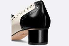 Load image into Gallery viewer, Spectadior Pump • Black and White Perforated Calfskin

