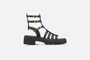 Dior Bay Platform Sandal • Black Calfskin