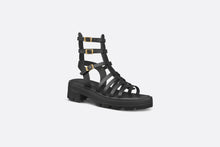 Load image into Gallery viewer, Dior Bay Platform Sandal • Black Calfskin
